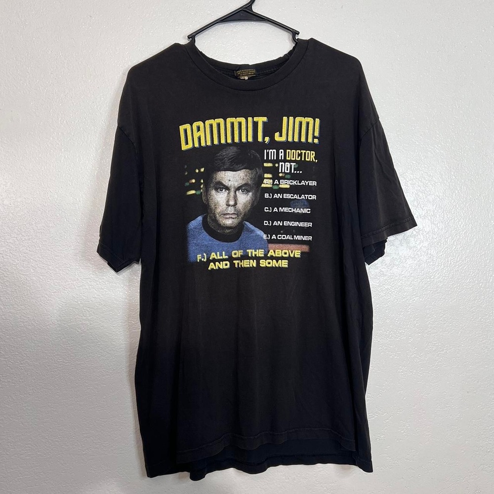 Star Trek t shirt faded size tag but measures 23 pit to pit by 29 in length